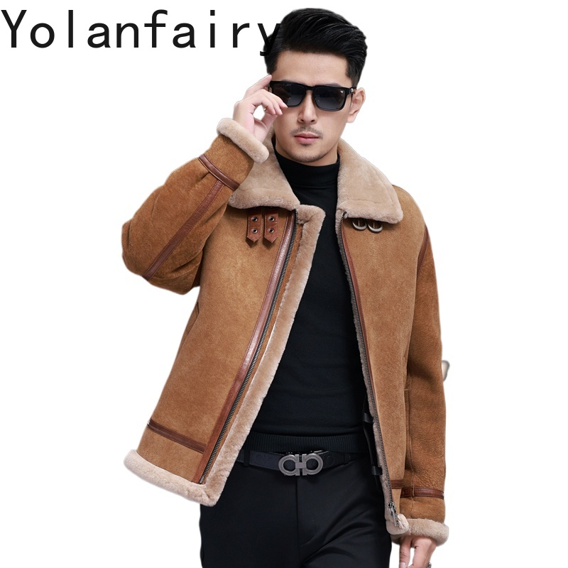 Warm Winter Clothing - Yolanfairy jaquetas de couro de pele