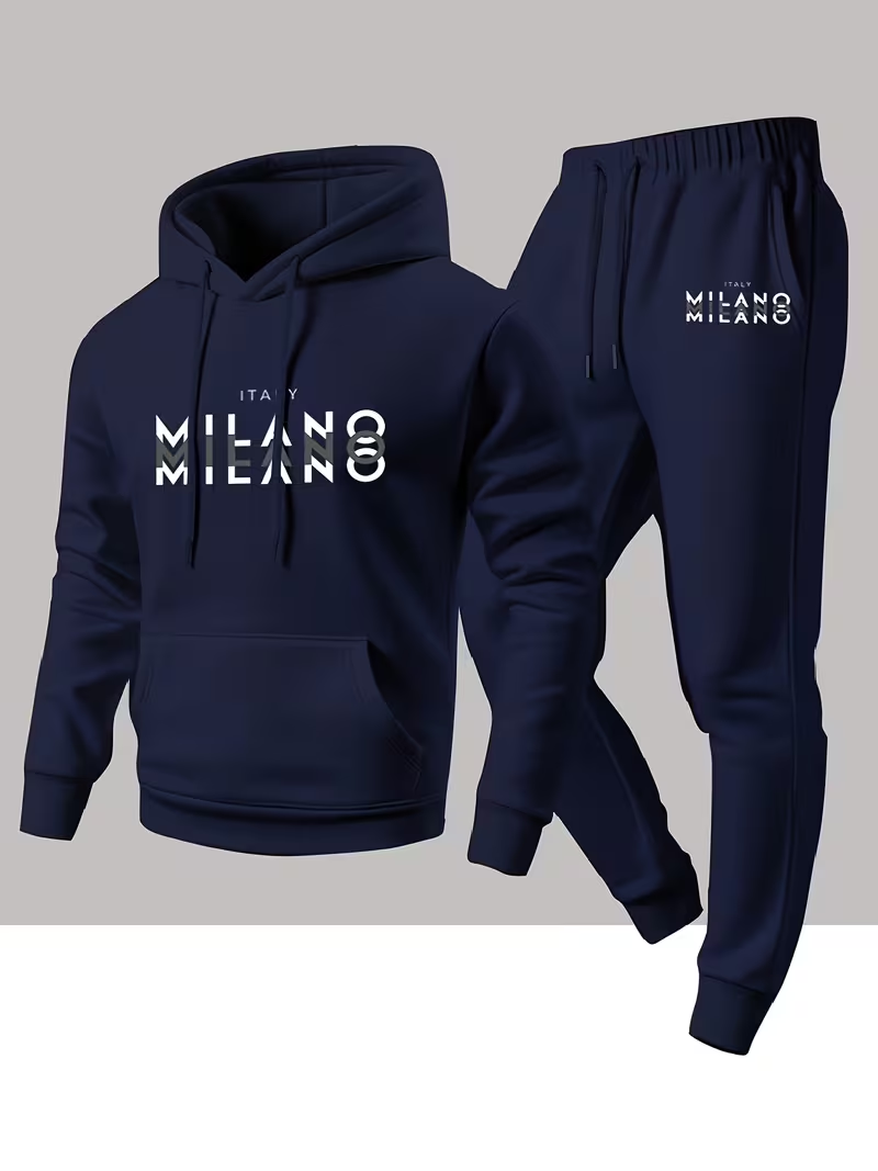 Warm Winter Clothing - Conjunto Masculino de Moletom Quente com