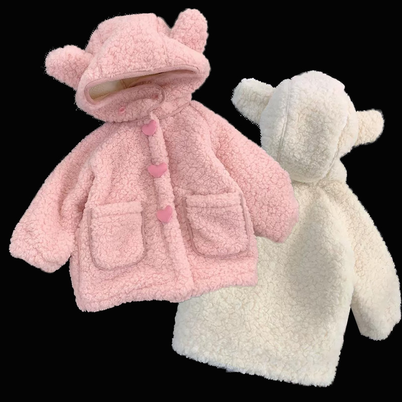 Winter Clothing Activities For Toddlers - Engrossado velo meninas casacos crianças inverno