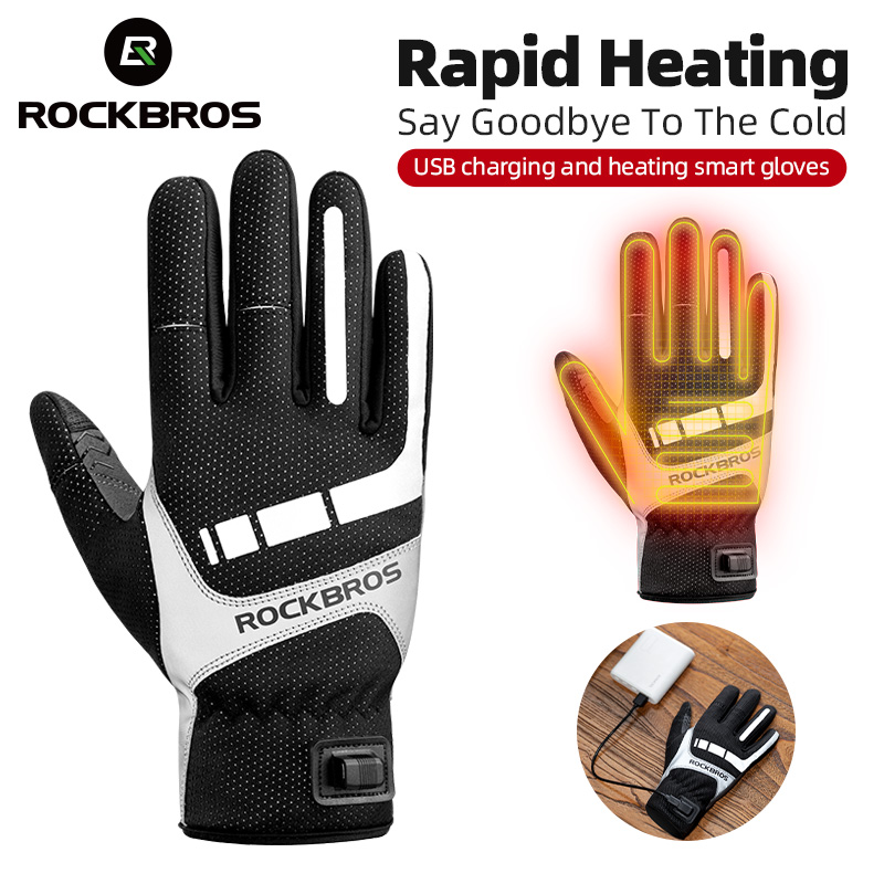 Heated Gloves Electric - Rockbros aquecido luva de inverno luvas