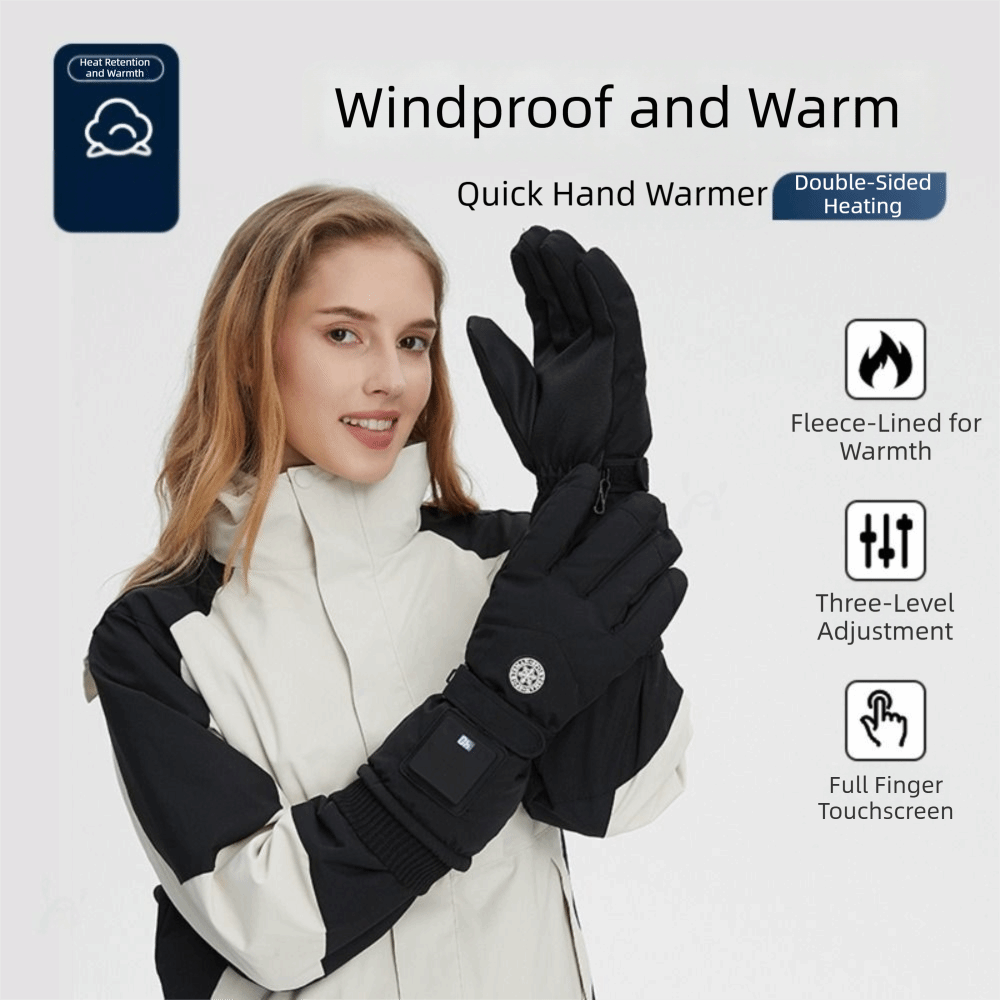 Heated Gloves Electric - Luvas aquecidas inteligentes à prova de