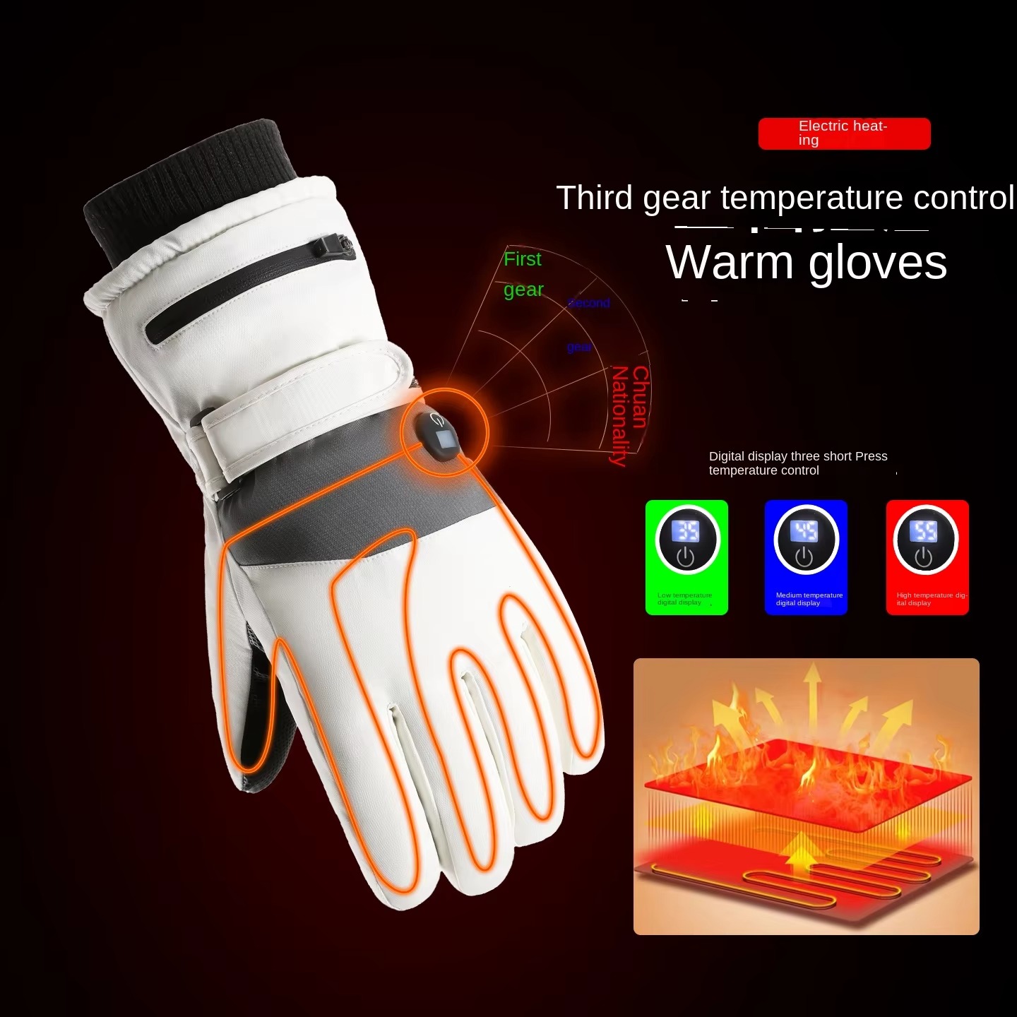 Luvas de Inverno Elétricas par - Heated Gloves Electric avaliação e preço