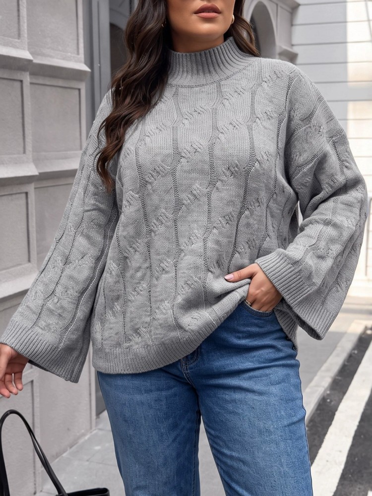 Suéter Feminino Plus Size Casu - Winter Clothing For Plus Size Women avaliação e preço