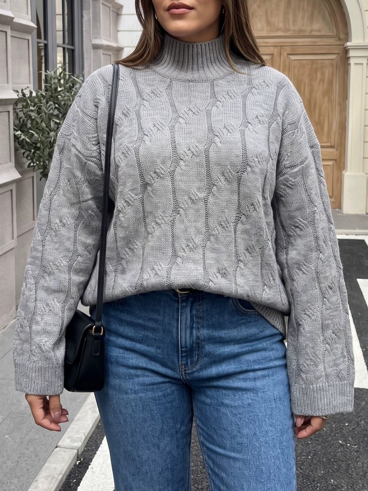 Suéter Feminino Plus Size Casu - Winter Clothing For Plus Size Women avaliação e preço
