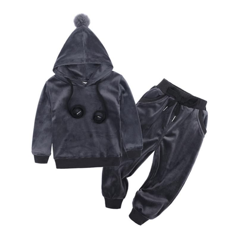2023 novo bebê veludo com capu - Winter Clothing Activities For Toddlers avaliação e preço