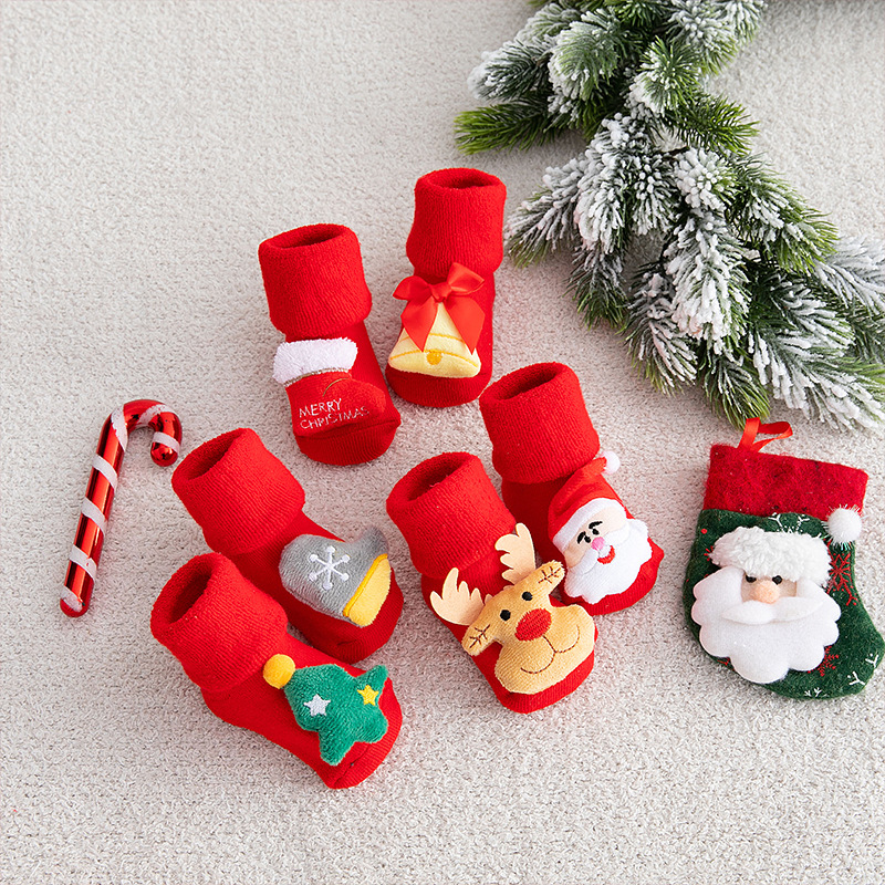 Meias de Natal curtas para rec - Winter Clothing Toddler avaliação e preço