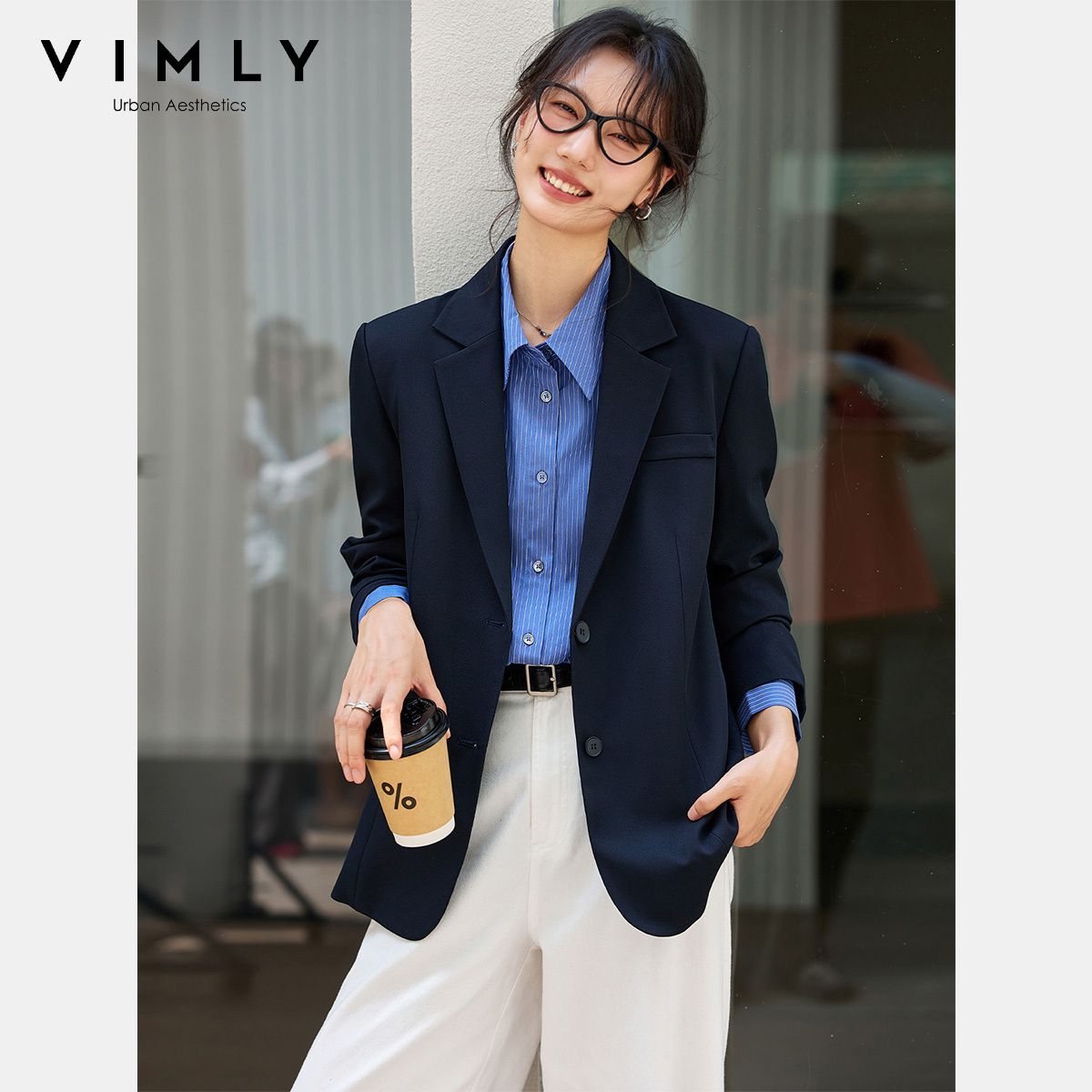 Jaquetas Femininas VIMLY Azul  - Winter Clothing Trends 2026 avaliação e preço