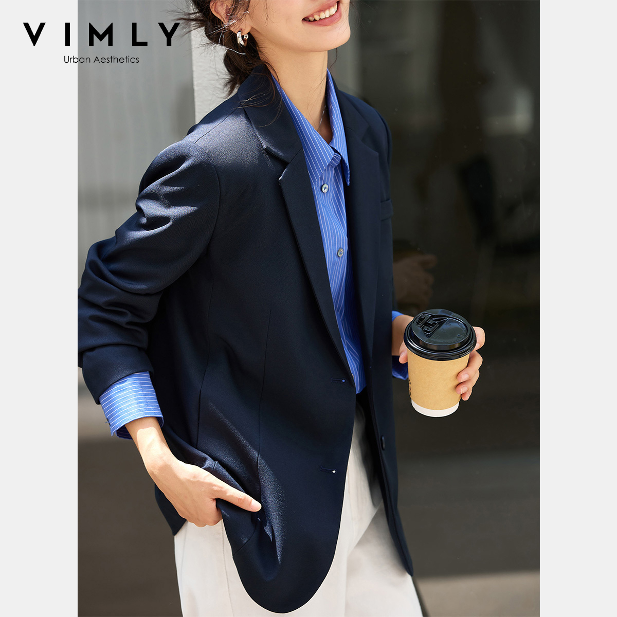 Jaquetas Femininas VIMLY Azul  - Winter Clothing Trends 2026 avaliação e preço