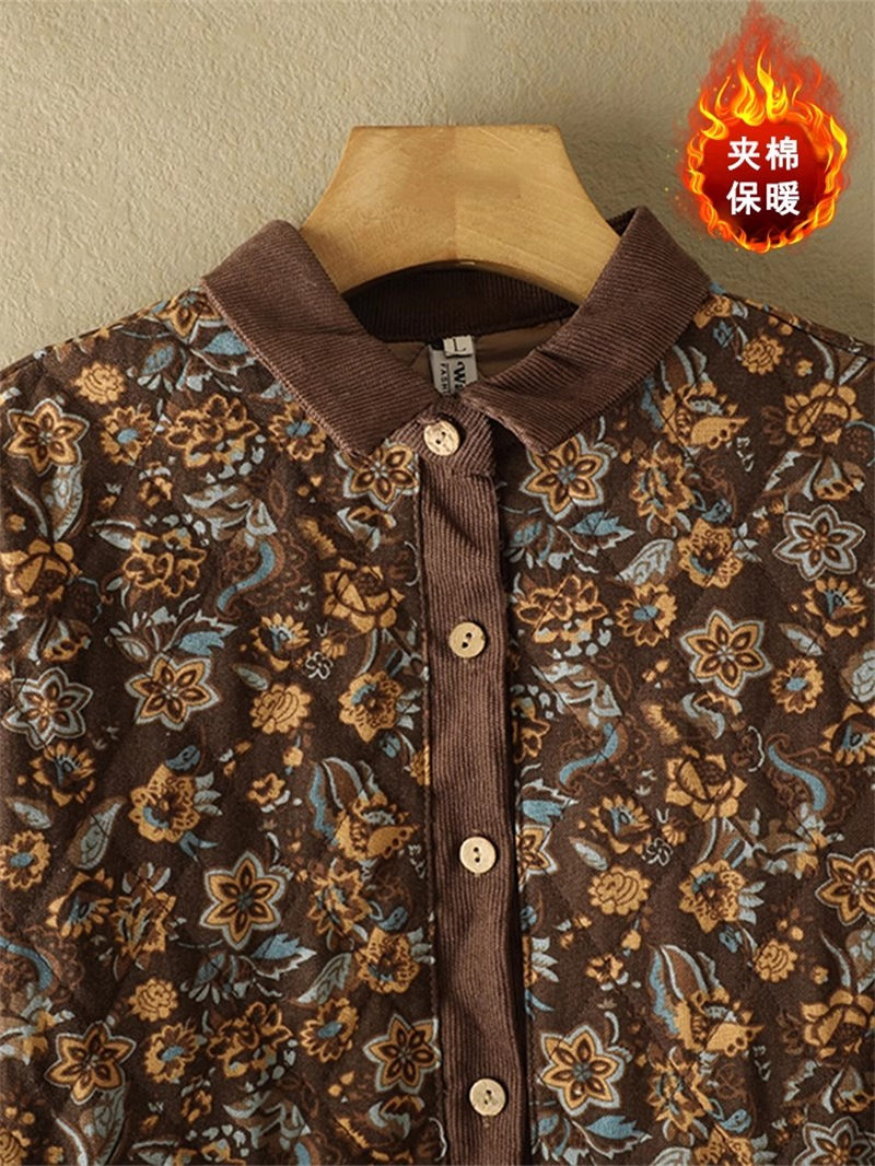 Vestido floral de algodão e li - Winter Clothing Label avaliação e preço