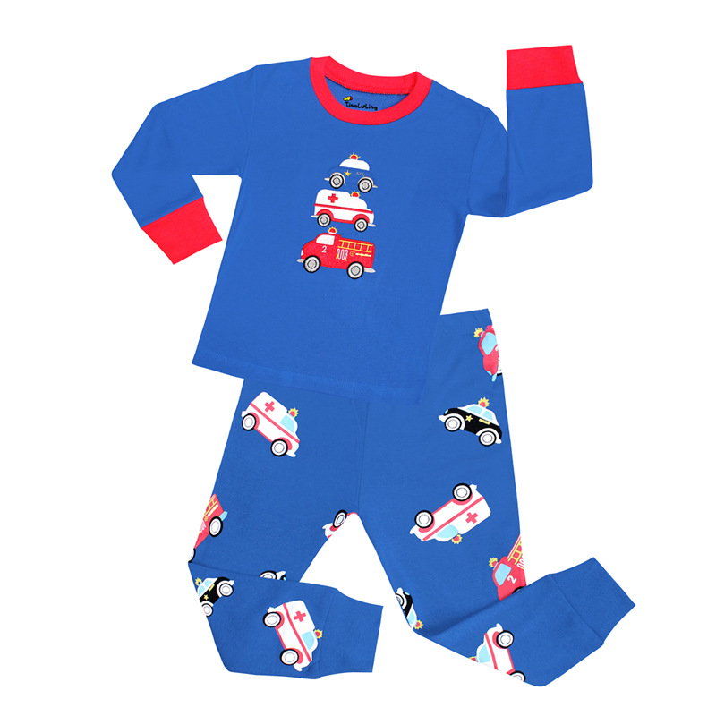 100 Cotton Boys Pajamas Sets 2 - Winter Clothing Toddler avaliação e preço