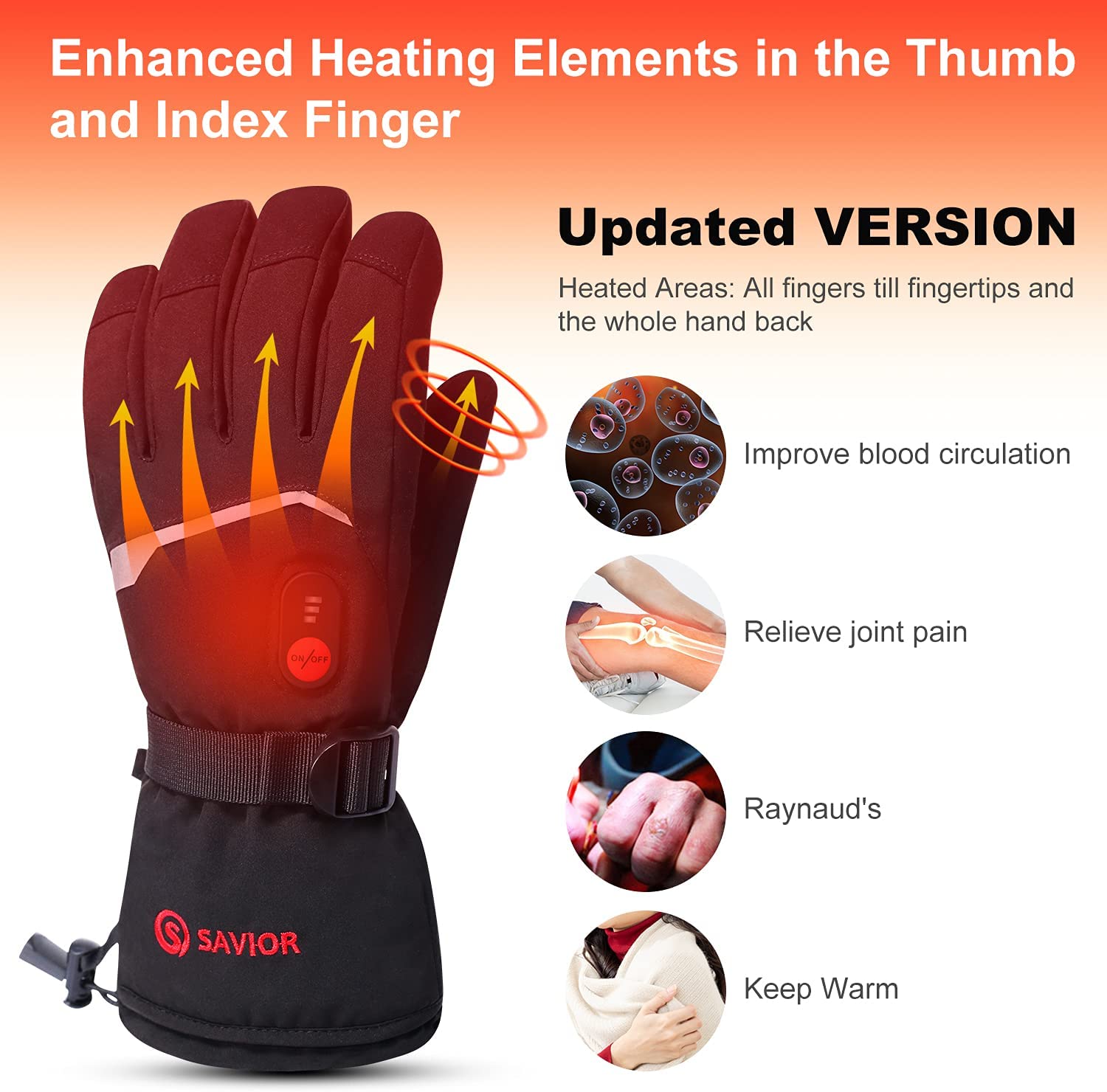 Snow cerf inverno luvas aqueci - Heated Gloves Electric avaliação e preço