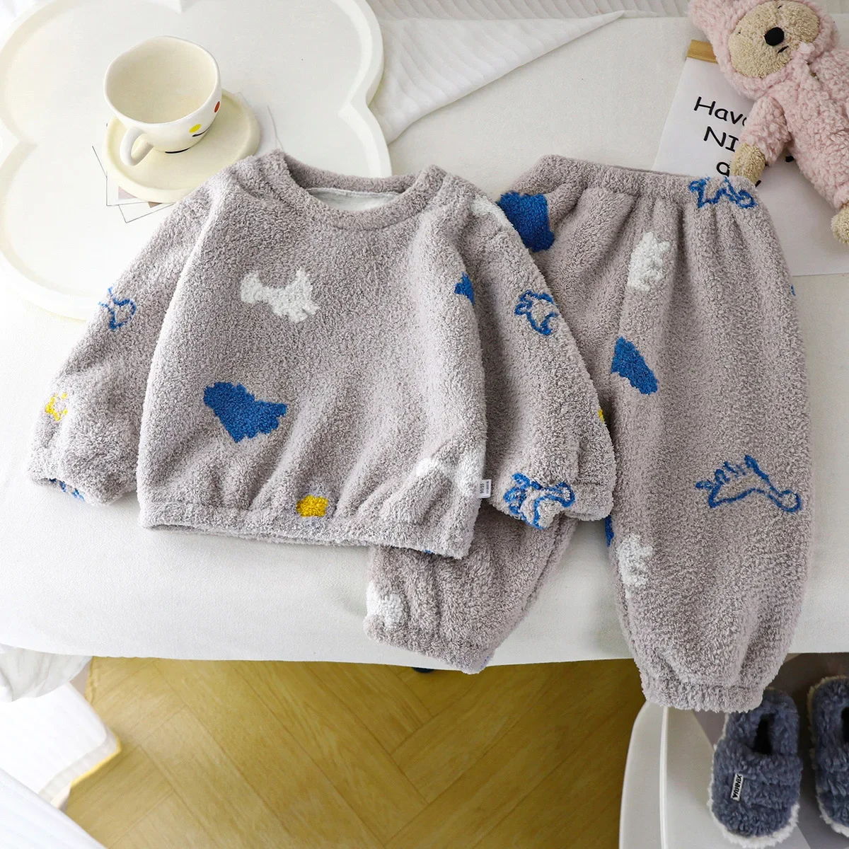 Pijama grosso de lã quente inf - Winter Clothing Toddler avaliação e preço