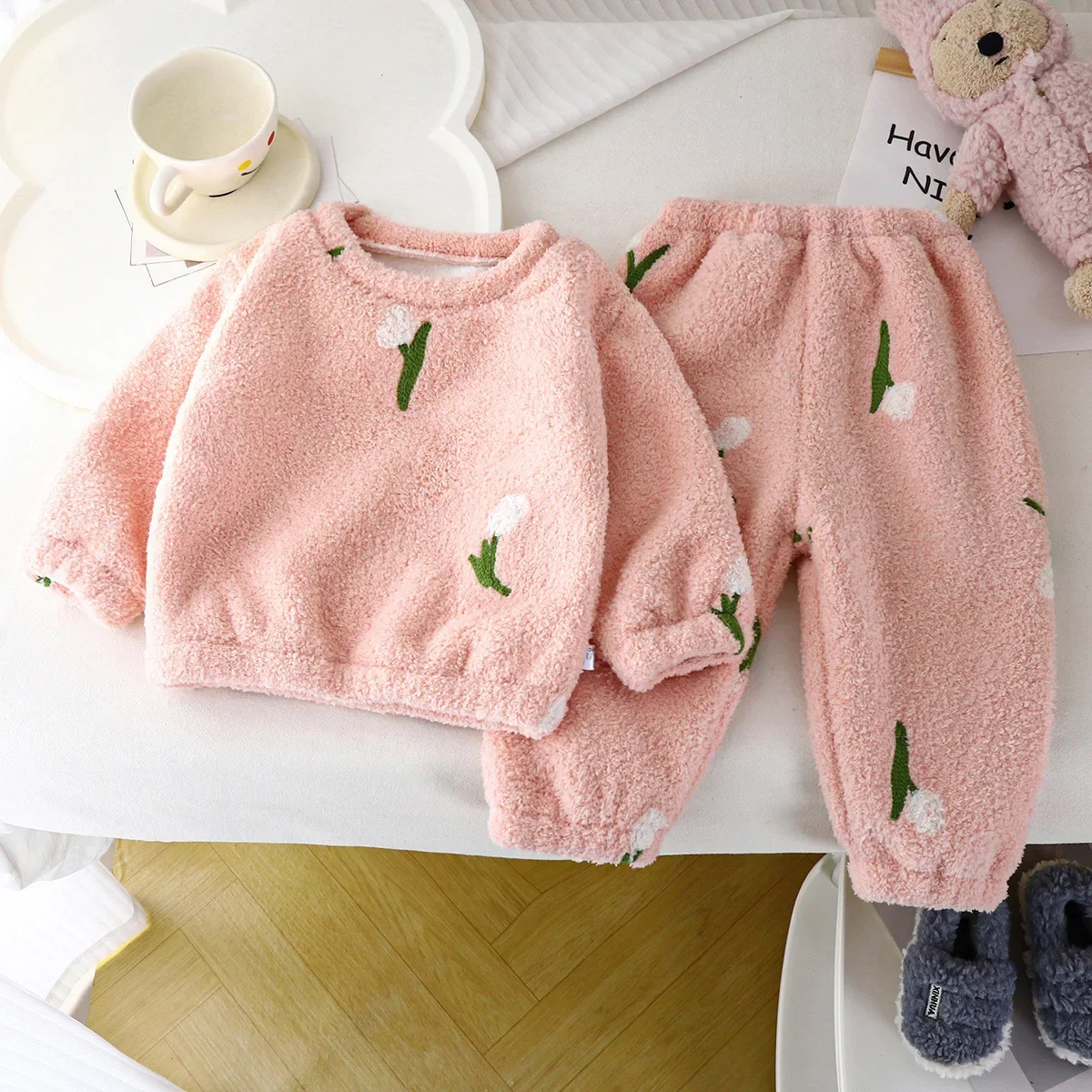 Pijama grosso de lã quente inf - Winter Clothing Toddler avaliação e preço