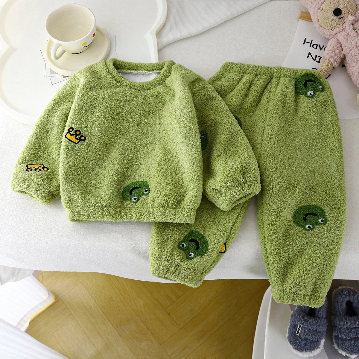 Pijama grosso de lã quente inf - Winter Clothing Toddler avaliação e preço