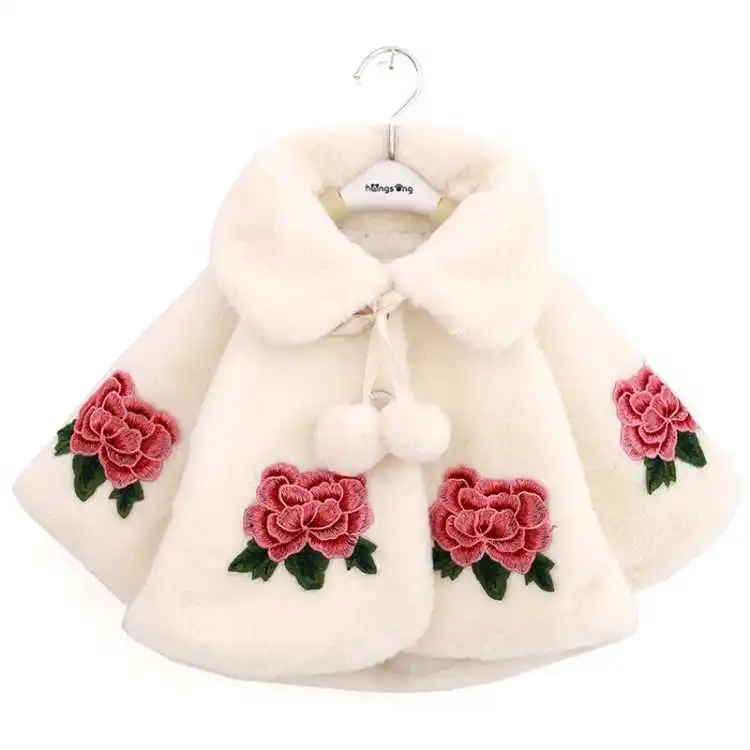 Poncho de Imitação de Pele Inf - Winter Clothing Toddler avaliação e preço