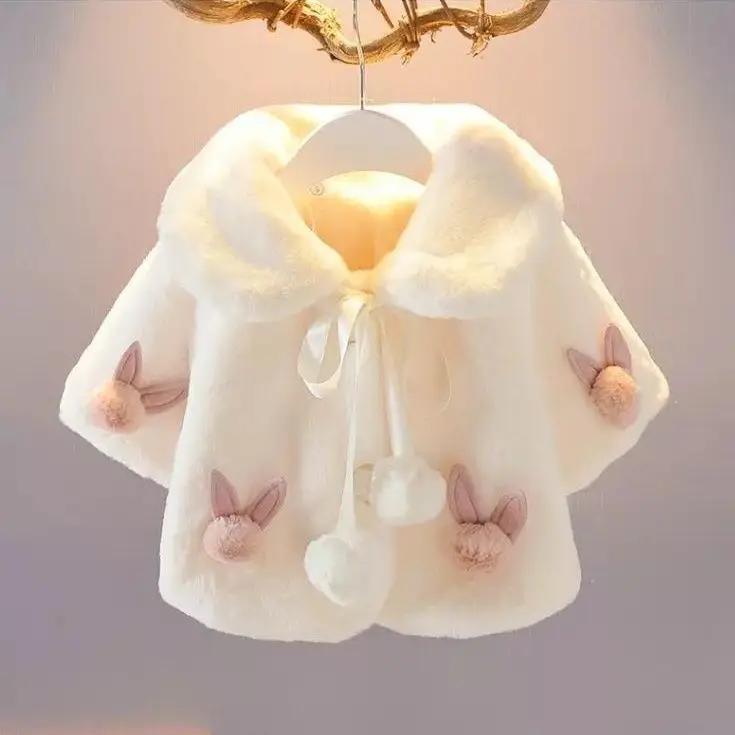 Poncho de Imitação de Pele Inf - Winter Clothing Toddler avaliação e preço