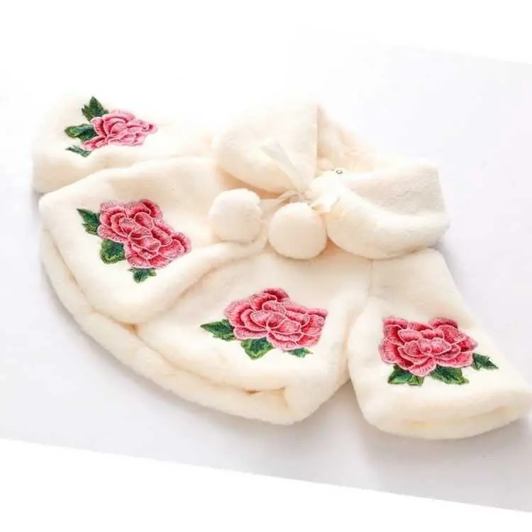Poncho de Imitação de Pele Inf - Winter Clothing Toddler avaliação e preço