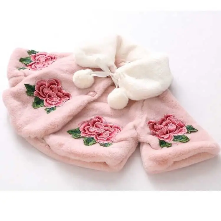 Poncho de Imitação de Pele Inf - Winter Clothing Toddler avaliação e preço