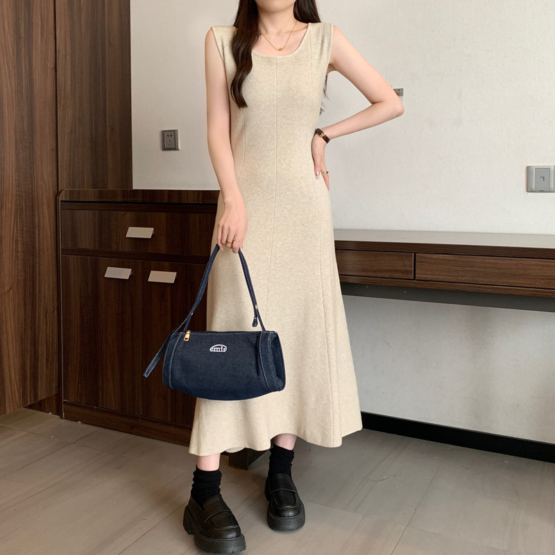 Elegante sólido sem mangas mal - Winter Clothing For Plus Size Women avaliação e preço
