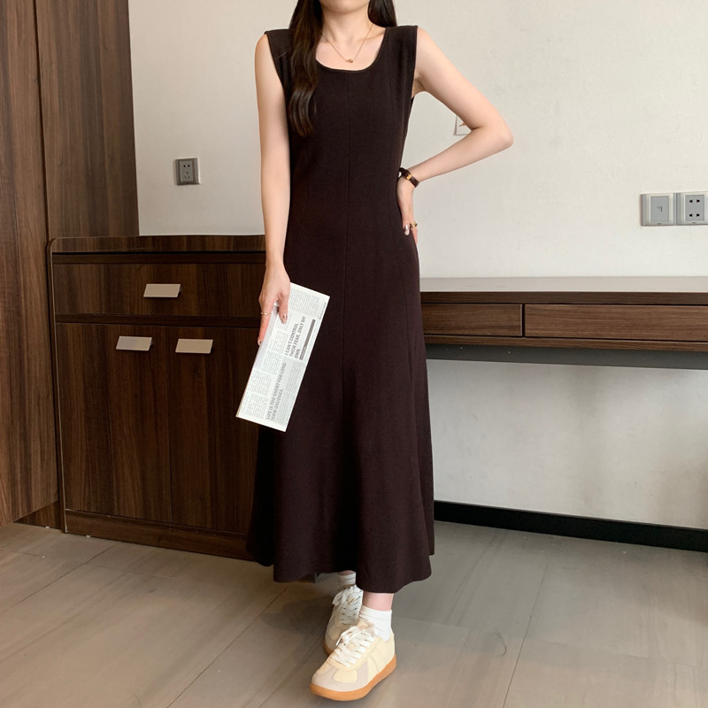 Elegante sólido sem mangas mal - Winter Clothing For Plus Size Women avaliação e preço