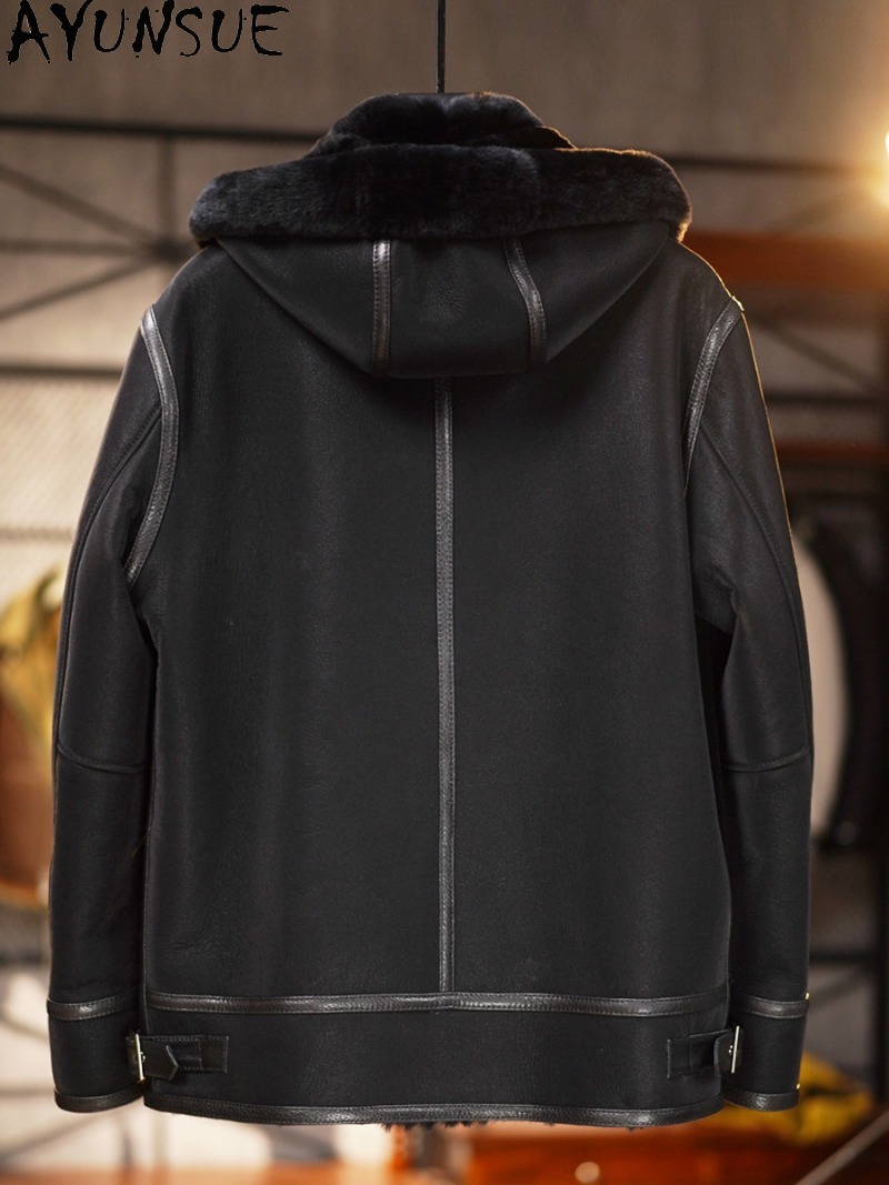 Casaco de Pele Real Preto AYUN - Warm Winter Clothing avaliação e preço