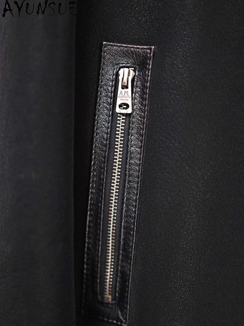 Casaco de Pele Real Preto AYUN - Warm Winter Clothing avaliação e preço
